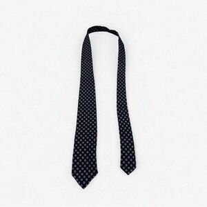 Polo Ralph Lauren Navy Blue with White Square Design Tie